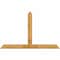 Ekena Millwork Portland Rough Sawn Timber Gable Bracket, Western Red Cedar, 84"W x 53"H x 2"D x 6"F, 15/12 Pitch GBW084X53X0206POR00RWR - alternate 1